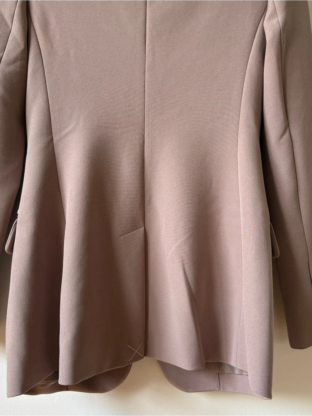 Express Tailored Single-Button Blazer and Pants Suit Set - Dusty Rose/Purple